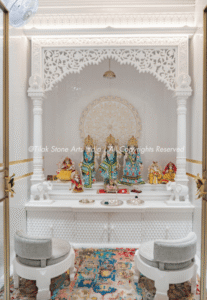 A mandir for the home does more than occupy a corner. It quietly sets the emotional tone of the entire living space, influencing how