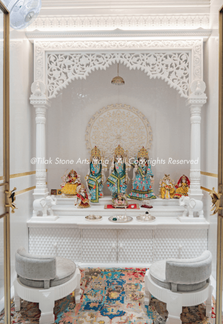 A mandir for the home does more than occupy a corner. It quietly sets the emotional tone of the entire living space, influencing how